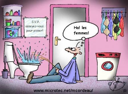 S.V.P pisser debout
