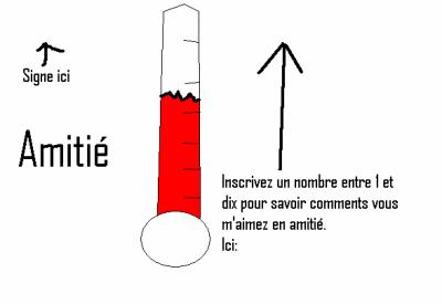 Thermometre de l'amitier !!!