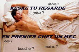 keske tu regarde en premier chez un mec ?????