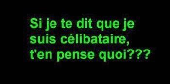 Si je te dis que je suis celibataire...
